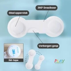 Playcorner Kinderslot Kastjes - 10 Stuks - Kastbeveiliging Voor Kinderen - Veiligheidshaakjes - Kastslot - Kindersloten - Ladebeveiliging -Pasgeborenen En Jonge Kinderen 1200x1200 1943