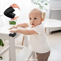 Hoekbeschermer Stootrand - Hoekbeschermers Baby Van Zacht Foam - Tafelhoek Beschermers Set Van 12 - Hoekbeschermers Earkings Zwart -Pasgeborenen En Jonge Kinderen 1200x1200 1949