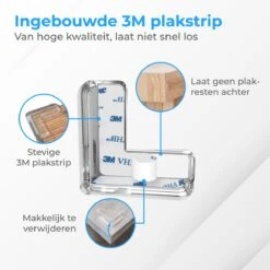 Nuvance - Hoekbeschermer - 12 Stuks - Sterke Stootrand - Hoekbeschermers Voor Tafel - Tafelhoek Beschermers Voor Baby En Kinderen - Transparant -Pasgeborenen En Jonge Kinderen 1200x1200 1982