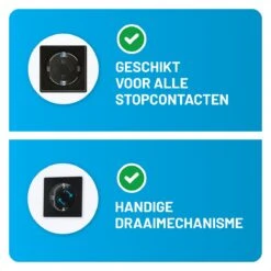 101Products Stopcontact Beveiliging - Nederlands - Zelfklevend - 12 Stuks - Stopcontactbeschermers - Zwart -Pasgeborenen En Jonge Kinderen 1200x1200 1991