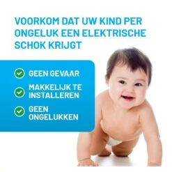 101Products Stopcontact Beveiliging - Nederlands - Zelfklevend - 12 Stuks - Stopcontactbeschermers - Zwart -Pasgeborenen En Jonge Kinderen 1200x1200 1992