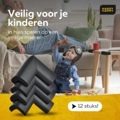 HANDY HARRY® Hoekbeschermers – 12 Stuks – Zwart – Baby & Kind – Stootrand – Tafelhoek 16 HANDY HARRY® Hoekbeschermers – 12 Stuks – Zwart – Baby & Kind – Stootrand – Tafelhoek -Pasgeborenen En Jonge Kinderen 1200x1200 2008