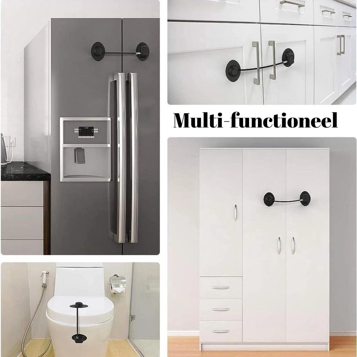 Gohh Koelkast Slot Met Magneetsleutel 1 Stuks Zwart 5 Gohh Koelkast Slot Met Magneetsleutel 1 Stuks Zwart - Afbeelding 5