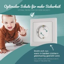 Stopcontactbeveiliger Voor Kinderen Van BEARTOP | 50 Stuk | Nieuwe Extra Zekering (2022) | Stopcontactbeschermer Voor Baby's En Kinderen | Stopcontact Beveiliging | Kinderbeveiliging -Pasgeborenen En Jonge Kinderen 1200x1200 2072