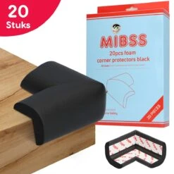 20 Stuks Hoekbeschermers Zwart Voor Baby En Kind, Hoekbeschermers Tafel, Tafelhoek Beschermers Voor Kinderen