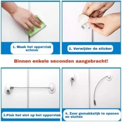 Deur - Raam Beveiliging Met Sterke 3M Tape & Reservesleutel - Wit Kast Lade Koelkast Slot - Baby Beveiliging -- Kinderslot Kinderbeveiliging - Raam Veiligheid 25 Deur - Raam Beveiliging Met Sterke 3M Tape & Reservesleutel - Wit Kast Lade Koelkast Slot - Baby Beveiliging -- Kinderslot Kinderbeveiliging - Raam Veiligheid -Pasgeborenen En Jonge Kinderen 1200x1200 2112