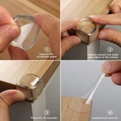 Hoekbeschermers - Stootkussen - Transparant - 4 Stuks