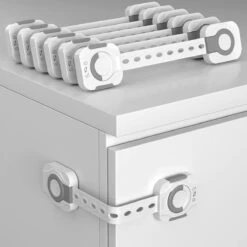 Monno Zelfklevende Kinderslot - Kinderslot Kastjes - Kinderbeveiliging Voor Kasten En Lades - Kastslot - Baby Veiligheid - 3 Staps Beveiliging - Incl. E-Book - 6 Stuks -Pasgeborenen En Jonge Kinderen 1200x1200 2129