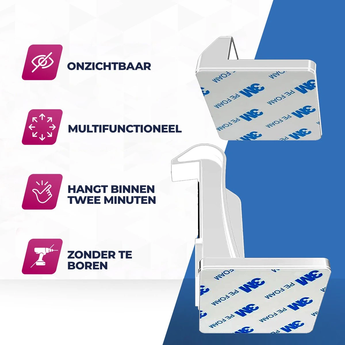 Roegaarden Kinderslot Kastjes - Kastbeveiliging Voor Kinderen - Wit - 12 Stuks 8 Roegaarden Kinderslot Kastjes - Kastbeveiliging Voor Kinderen - Wit - 12 Stuks - Afbeelding 8