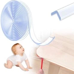 Secusta - Multifunctionele 2 In 1 Hoekbeschermer - Transparant - Ingebouwde Plakstrip - 1 Meter - Hoekbescherming -Pasgeborenen En Jonge Kinderen 1200x1200 2163