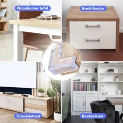 Merkloos Hoekbeschermers Baby - 8 Stuks - Tafelhoek Beschermers - Hoekbeschermers Tafel - Transparant -Pasgeborenen En Jonge Kinderen 1200x1200 2192