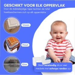 Merkloos Hoekbeschermers Baby - 8 Stuks - Tafelhoek Beschermers - Hoekbeschermers Tafel - Transparant -Pasgeborenen En Jonge Kinderen 1200x1200 2193