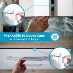 Bablue Kinderslot Kastjes Magnetisch - 4 Stuks - Wit - Magneetslot Baby – Magnetisch Kinderslot - Kinderbeveiliging Voor Kasten - Magneetslot Kinderveiligheid - Kastbeveiliging Voor Kinderen - Veiligheidshaakjes - Kastsloten Baby - Kinderslot Kast -Pasgeborenen En Jonge Kinderen 1200x1200 2222