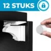 Bablue Kinderslot Kastjes Magnetisch - 12 Stuks - Wit - Magneetslot Baby – Magnetisch Kinderslot - Kinderbeveiliging Voor Kasten - Magneetslot Kinderveiligheid - Kastbeveiliging Voor Kinderen - Veiligheidshaakjes - Kastsloten Baby - Kinderslot Kast