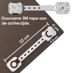 Zelfklevend Kinderslot Kastjes Voor Baby Veiligheid - 6 Stuks - Kinderbeveiliging Kasten & Lades - Kastsloten – Wit-Bruin -Pasgeborenen En Jonge Kinderen 1200x1200 2261