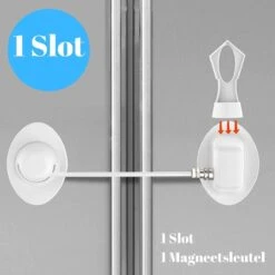 Gohh Koelkast Slot Met Magneetsleutel 1 Stuks Wit