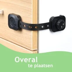 Dutchable Kinderslot Kastjes - Beveiliging Voor Kind - Kinderslot Op Maat - Kinderslot Deur - Kinderslot Lade - Kinderslot Koelkast - Kinderslot Raam - Zelfklevend Kinderslot - Kastslot - Child Lock - 6 Stuks - Zwart -Pasgeborenen En Jonge Kinderen 1200x1200 2269