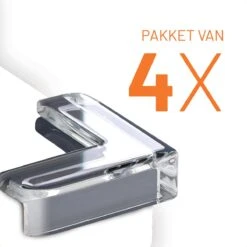 101Products Hoekbeschermers - 4 Stuks - Tafelhoek Beschermers - Transparant