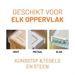 101Products Hoekbeschermers - 4 Stuks - Tafelhoek Beschermers - Transparant -Pasgeborenen En Jonge Kinderen 1200x1200 2301