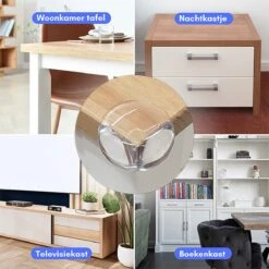 Merkloos Hoekbeschermers Baby - 4 Stuks - Tafelhoek Beschermers - Hoekbeschermers Tafel - Ronde Vorm -Pasgeborenen En Jonge Kinderen 1200x1200 2337