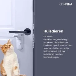 HISHA Deurklink Vergrendeling - Bekend Van TikTok - Deurklink Slot - Baby Veiligheid - Kinderslot Deur - Ook Voor Huisdieren -Pasgeborenen En Jonge Kinderen 1200x1200 2350