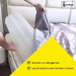 Opblaasbare Bedrand - Bedhekje Voor Op Reis - Wit/Blauw - 120 Cm - 2 STUKS -Pasgeborenen En Jonge Kinderen 1200x1200 2436