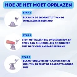 2x Bedrand - Uitvalbeveiliging Bed - Bedrand Baby - Bedrand Opblaasbaar - Bedhekje Peuter -Pasgeborenen En Jonge Kinderen 1200x1200 2445