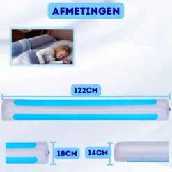 2x Bedrand - Uitvalbeveiliging Bed - Bedrand Baby - Bedrand Opblaasbaar - Bedhekje Peuter -Pasgeborenen En Jonge Kinderen 1200x1200 2448