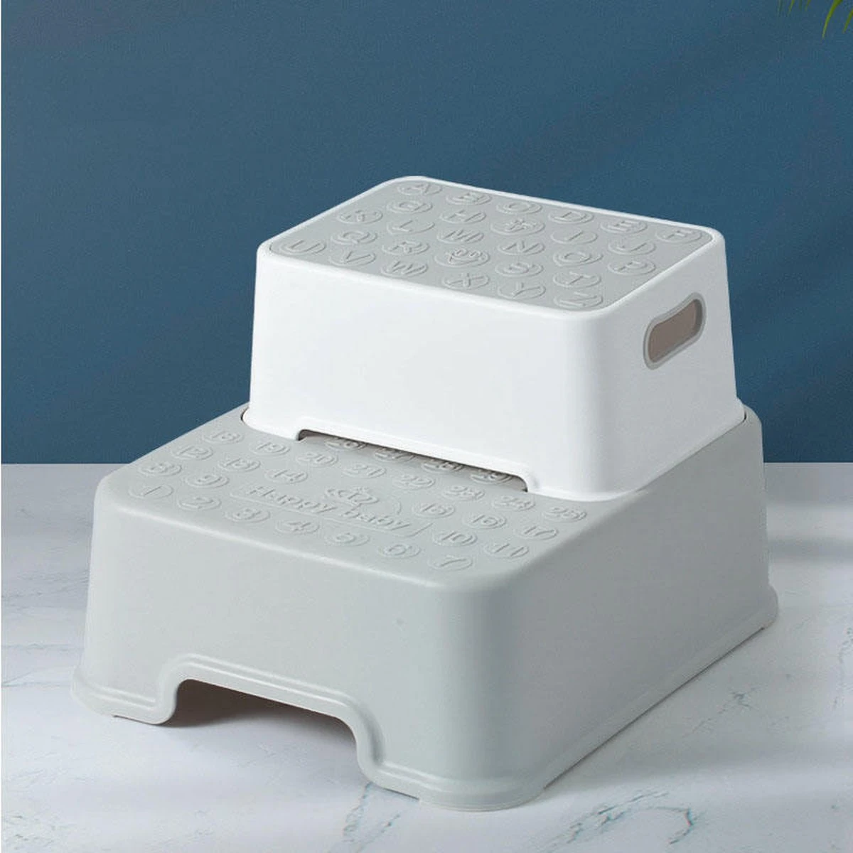 Splendole Opstapje - Badkameropstapje Kinderen - Wc Krukje 27 Cm Grijs 6 Splendole Opstapje - Badkameropstapje Kinderen - Wc Krukje 27 Cm Grijs - Afbeelding 6