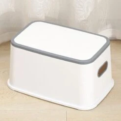 Opstapje Kind Of Volwassenen - Max 100kg - Wit - Antislip Krukje - WC Krukje - Kinder Opstapjes - WC Trainer - WC Kinderhulp - Toilet Trainer - Huishoudtrap - Opstapje - Kruk - Opstapkrukje - Baby Opstapje - Veilig - Keuken Opstapje - Trapje -Pasgeborenen En Jonge Kinderen 1200x1200 2512