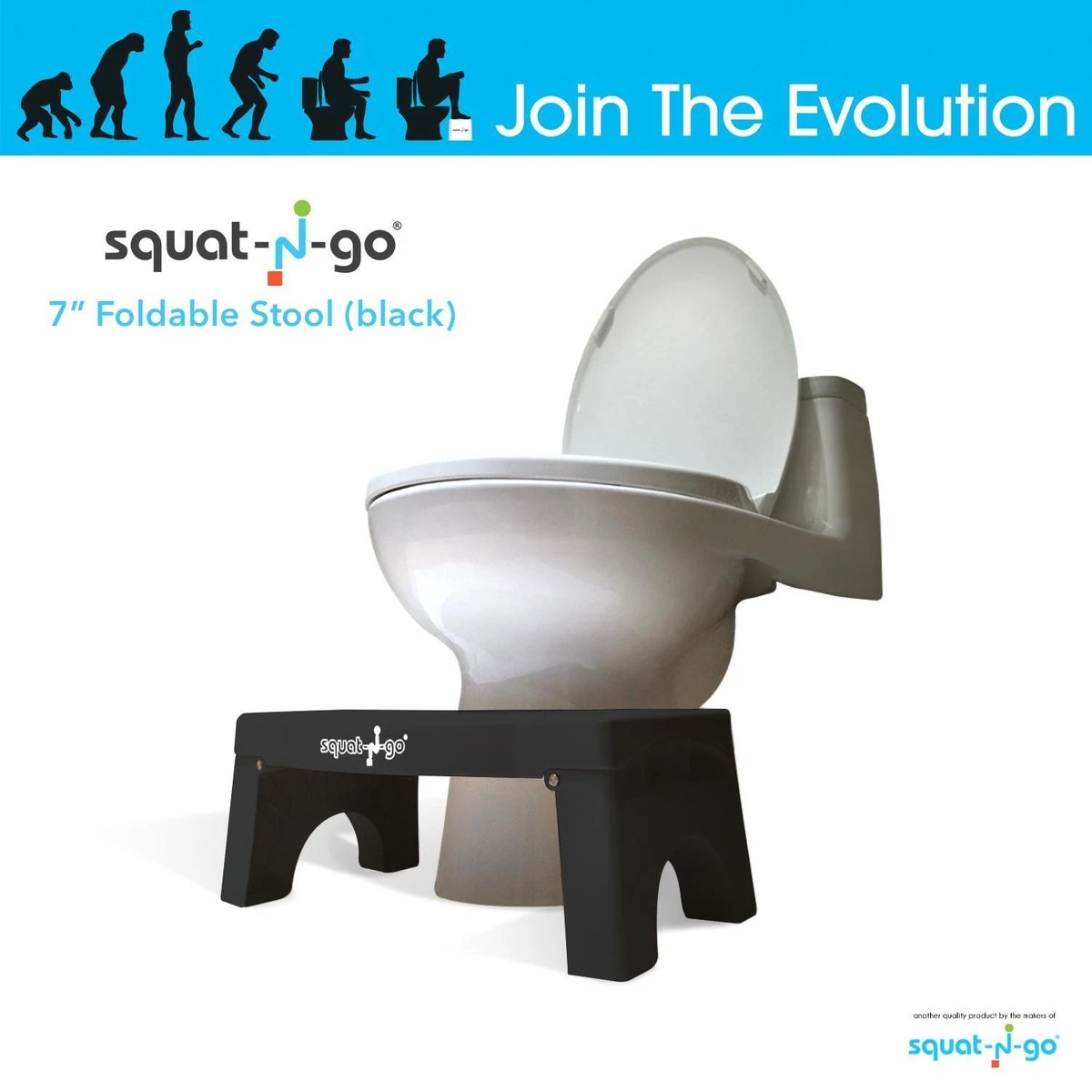 Squat-n Go Toiletkrukje Inklapbaar Zwart - Juiste Houding Op Toilet 5 Squat-n Go Toiletkrukje Inklapbaar Zwart - Juiste Houding Op Toilet - Afbeelding 5