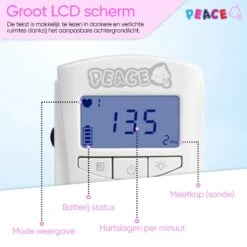 PEACE Doppler – Baby Hartje Monitor – Hartslag Meter - Roze - Inclusief Ultrasound Gel, Batterijen En Oortjes – Kraamcadeau Meisje -Pasgeborenen En Jonge Kinderen 1200x1200 2545