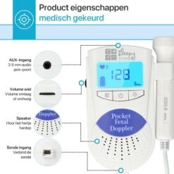 SleepyKids Doppler - Baby Hartje Monitor - Zwangerschap Cadeau - Babyshower - Hartslag Baby -Pasgeborenen En Jonge Kinderen 1200x1200 2557