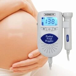 Honeyy - Professionele Doppler - Baby Hartje Monitor - Zwangerschapscadeau - Inclusief Ultrasound Gel En Batterijen -Pasgeborenen En Jonge Kinderen 1200x1200 2569