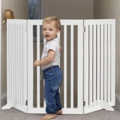 Relaxdays Kinderhekje Hout - Veiligheidshekje - Hondenhek - Haardscherm - Veiligheidshek - 4 Panelen -Pasgeborenen En Jonge Kinderen 1200x1200 2617