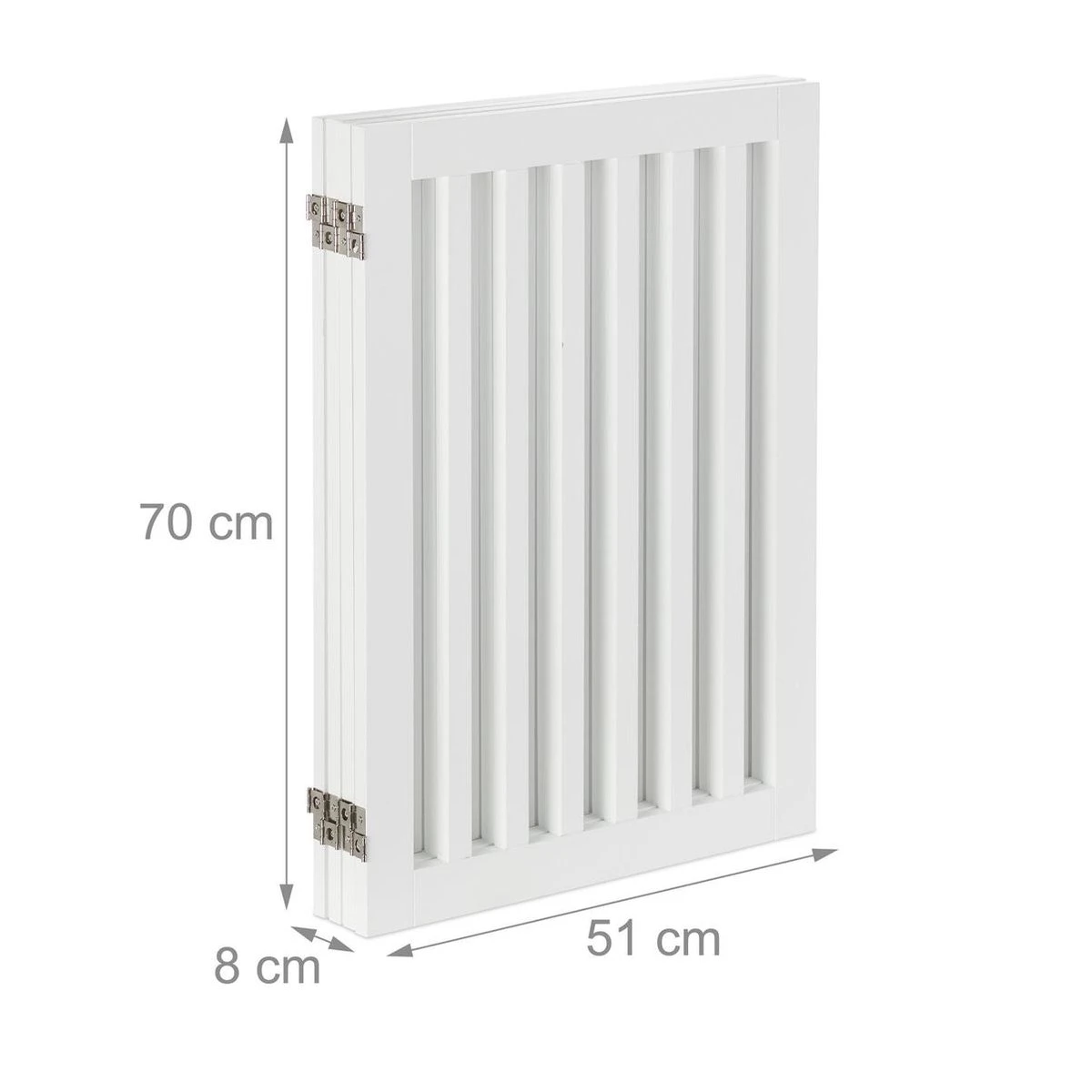 Relaxdays Kinderhekje Zonder Boren - Hondenhek Binnen - Haardhek - Wit - MDF - 70 Cm Hoog - 4 Panelen 6 Relaxdays Kinderhekje Zonder Boren - Hondenhek Binnen - Haardhek - Wit - MDF - 70 Cm Hoog - 4 Panelen - Afbeelding 6