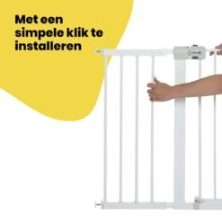 Safety 1st 28cm Verlengstuk Easy Close Traphekje - Metal White -Pasgeborenen En Jonge Kinderen 1200x1200 2650
