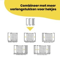 Safety 1st 7cm Verlengstuk Easy Close Traphekje - Metal White -Pasgeborenen En Jonge Kinderen 1200x1200 2659