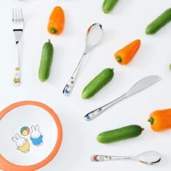 Zilverstad - Kindercouvert 4-delig Nijntje Speelt RVS 18/10 Kleur -Pasgeborenen En Jonge Kinderen 1200x1200 2763