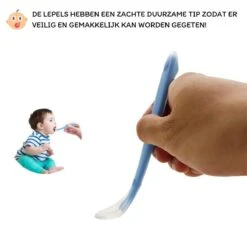 Merkloos Siliconen Baby Lepels Met Soft Tip - BPA Vrij - Inclusief Bijtring - 5 Stuks -Pasgeborenen En Jonge Kinderen 1200x1200 2777