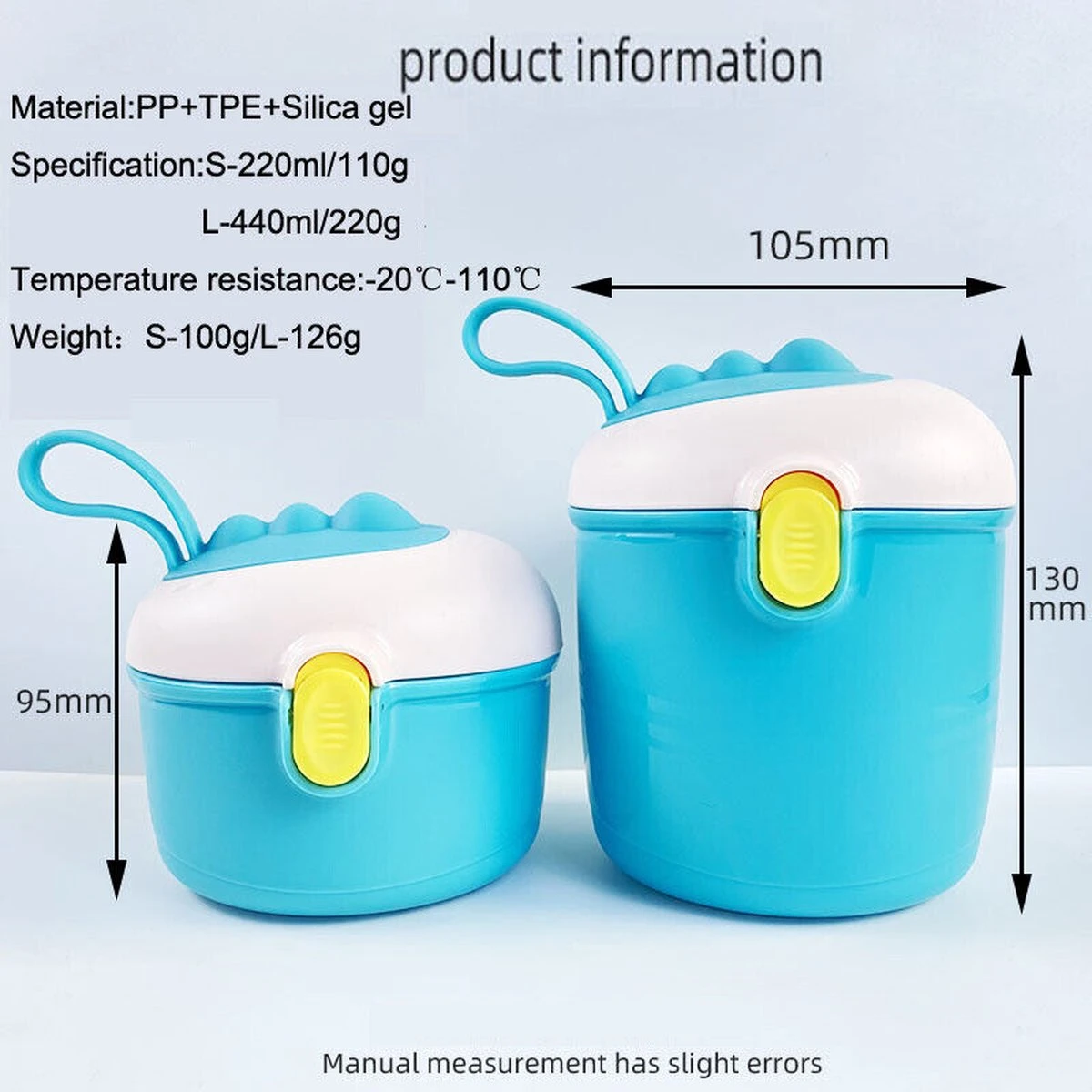 Babyvoeding Dispenser - Baby Melkpoeder Doseer Box - Reisbox - Opbergdoos Voor Voeding - Dispenser Met Schep 440ML - Paars 13 Babyvoeding Dispenser - Baby Melkpoeder Doseer Box - Reisbox - Opbergdoos Voor Voeding - Dispenser Met Schep 440ML - Paars - Afbeelding 13