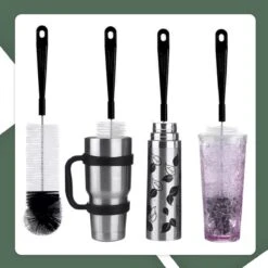 STACK Flessenborstel Set | Speenborstel Set - Flessen Reiniger Set - Melkfles Borstel Set - Drinkfles Reiniger Set - Schoonmaakborstel Set - Flessenreiniger Set - Pijpenborstel - Kras En BPA Vrij - 5 Delige Set Voor Ieder Oppervlak -Pasgeborenen En Jonge Kinderen 1200x1200 323