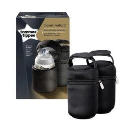 Tommee Tippee Closer To Nature - Geïsoleerde Tas Voor Zuigflessen - Set Van 2 - Zwart -Pasgeborenen En Jonge Kinderen 1200x1200 418