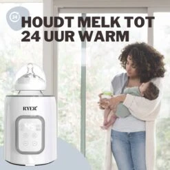 RYER Flessenwarmer 5 In 1 - LCD Scherm - Geschikt Voor Alle Babyflessen -Pasgeborenen En Jonge Kinderen 1200x1200 466