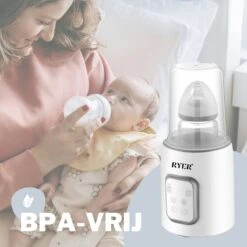 RYER Flessenwarmer 5 In 1 - LCD Scherm - Geschikt Voor Alle Babyflessen -Pasgeborenen En Jonge Kinderen 1200x1200 468