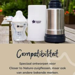 Tommee Tippee Closer To Nature - Draagbare Flessen En Voedselverwarmer - Ideaal Voor Op Reis - Thermisch Geïsoleerd - Roestvrij Staal Met Lekvrij Deksel -Pasgeborenen En Jonge Kinderen 1200x1200 469