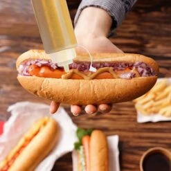 8 Stuks Knijpflessen Met Doppen (680ml) - Extra Grote Sausdispenser/Spuitflessen Voor Ketchup, Olie, Mayonaise, Dressings -Pasgeborenen En Jonge Kinderen 1200x1200 505