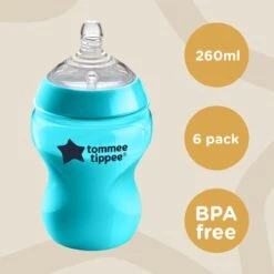 Tommee Tippee Closer To Nature- Zuigflessen - Anti-koelik Ventiel - 260 Ml- Pak Van 6 Stuks - Multi 11 Tommee Tippee Closer To Nature- Zuigflessen - Anti-koelik Ventiel - 260 Ml- Pak Van 6 Stuks - Multi -Pasgeborenen En Jonge Kinderen 1200x1200 521