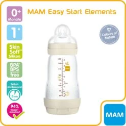Mam - Elements - Zuigfles - 260ML - (Unisex) -Pasgeborenen En Jonge Kinderen 1200x1200 572