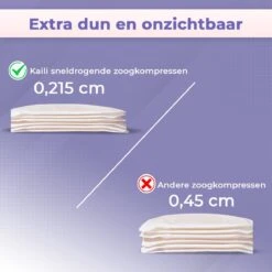 Mother's Gem Zoogcompressen 100 Stuks - Borstcompressen Wegwerp – Kraampakket Nursing Pads – Extra Dun En Onzichtbaar – Zoogkompressen Superabsorberend -Pasgeborenen En Jonge Kinderen 1200x1200 749